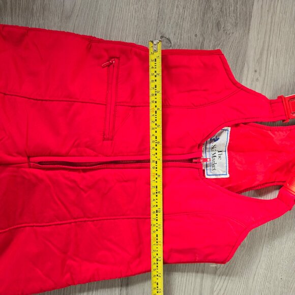 Vintage red bib ski / snow pants - Picture 5 of 12